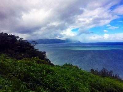 Hiking trekking trek trail walk mountain waterfall park water gardenss Vaipahi Mataiea Papeari Tahiti French Polynesia