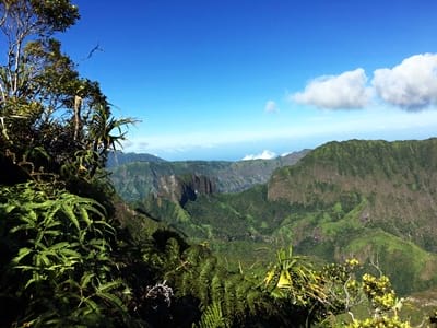 Hiking trekking trek trail walk mountain summit peak mount Aorai belvedere diadem Orohena fare mato refuge Tahiti French Polynesia