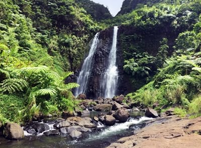 Rando randonnée trek trekking montagne vallée Fara'ura Faraura cascades jumelles Hitiaa Tahiti Polynésie française